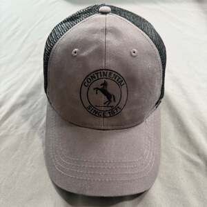 Continental Tires Since 1871 Embroidered Logo GreyBlack Mesh Cap Hat